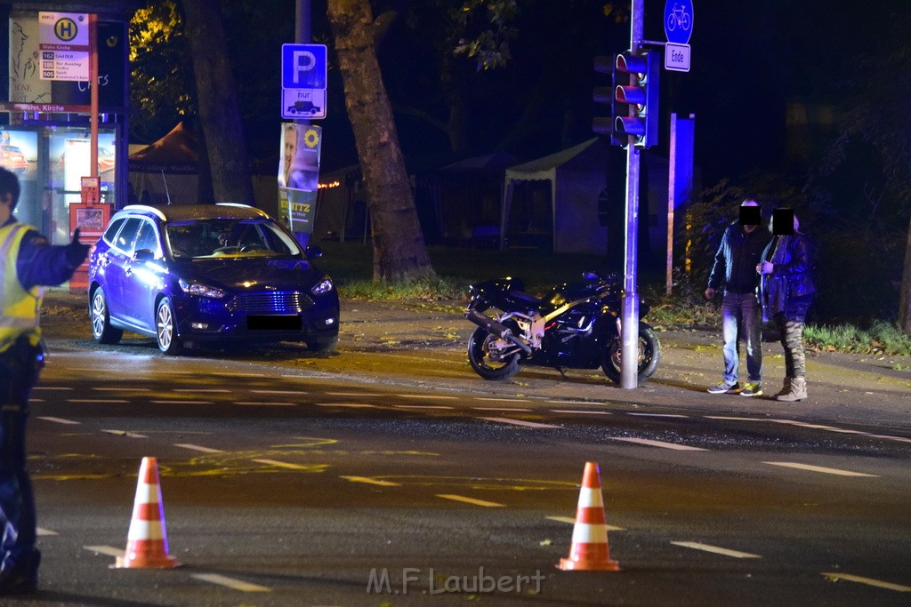 VU Pkw Krad Koeln Porz Wahn Frankfurterstr Heidestr P30.JPG - Miklos Laubert